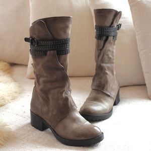 Mjus Grey Mid Calf Boot